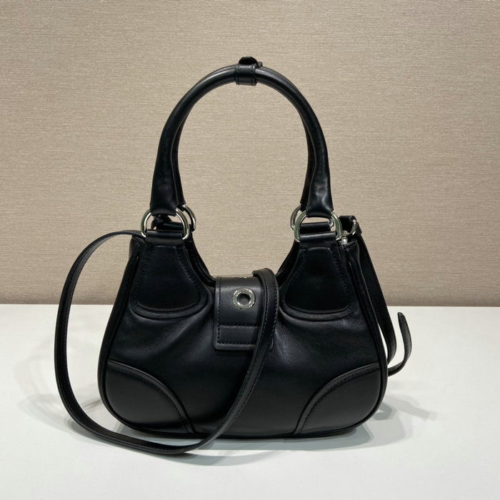 Prada Moon padded nappa-leather bag black 1BA381