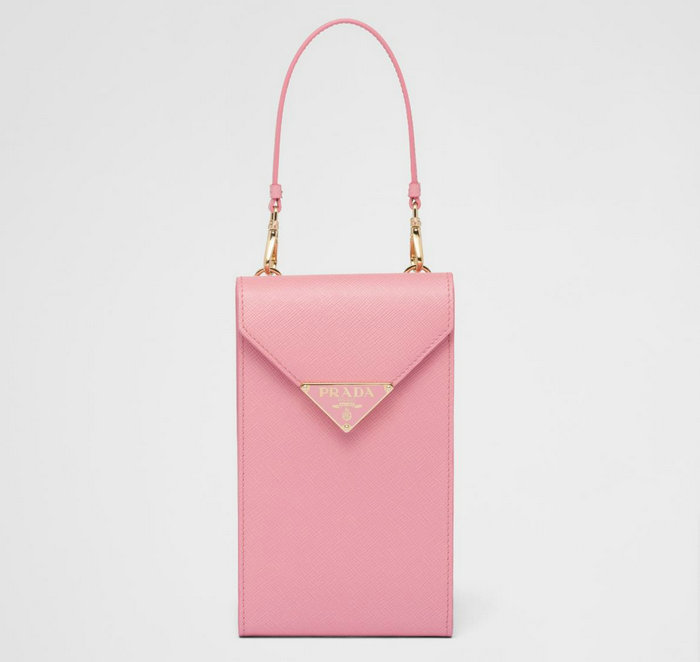 Prada Saffiano leather mini-bag Pink 1BP050