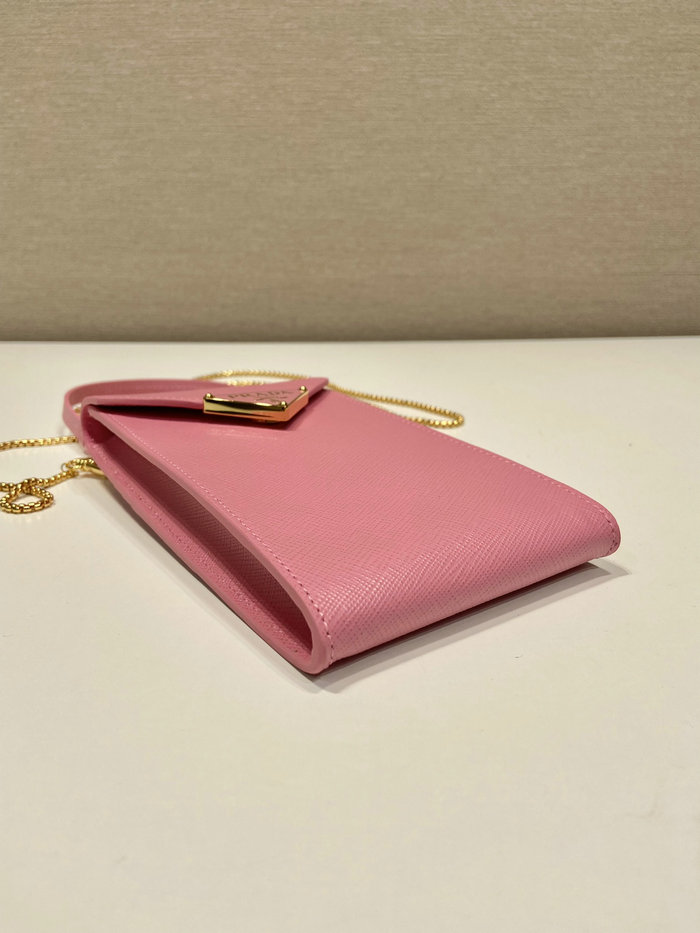 Prada Saffiano leather mini-bag Pink 1BP050