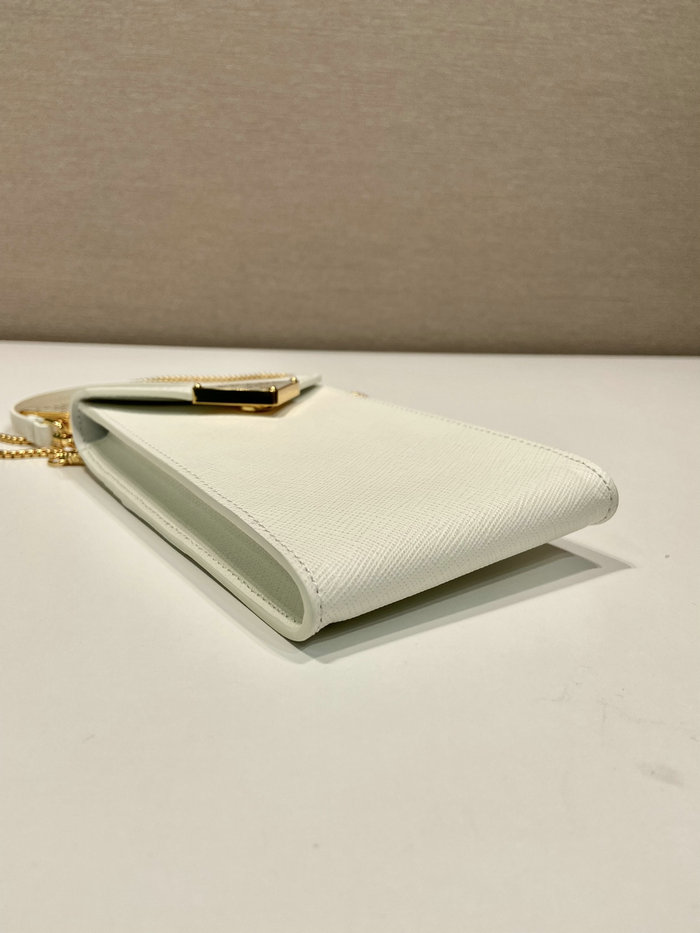 Prada Saffiano leather mini-bag White 1BP050