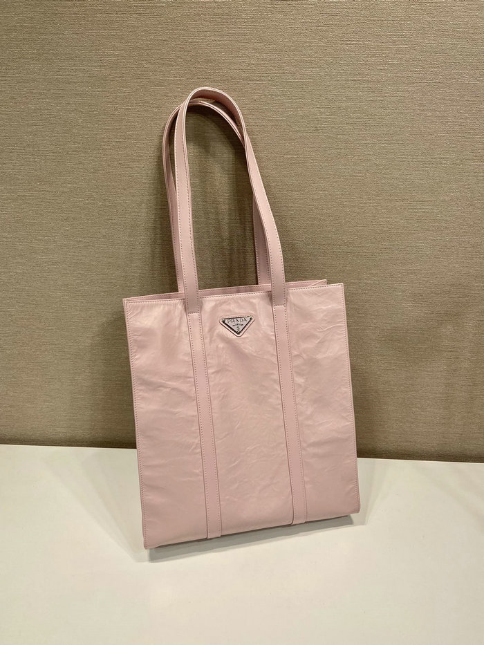 Prada Small antique nappa leather tote Pink 1BG459