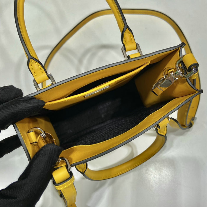 Prada Smooth Leather handbag Yellow 1BA333