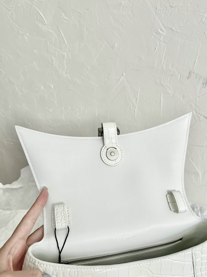 Balenciaga Downtown Small Shoulder Bag White B671353