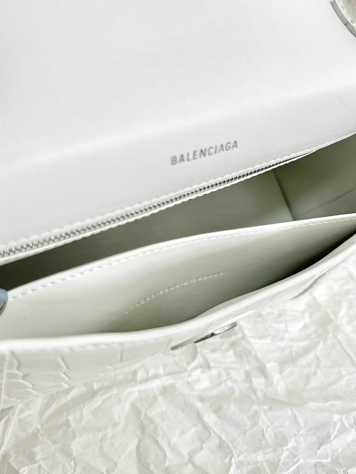 Balenciaga Downtown Small Shoulder Bag White B671353