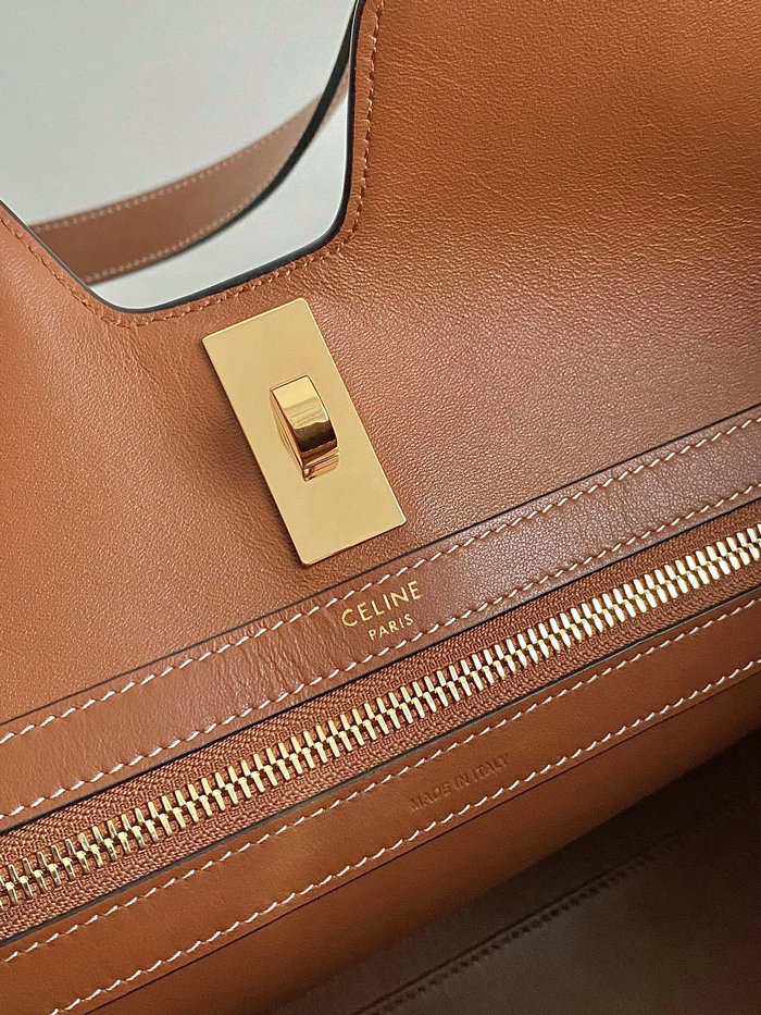 Celine Cabas 16 In Smooth Calfskin Brown C35309