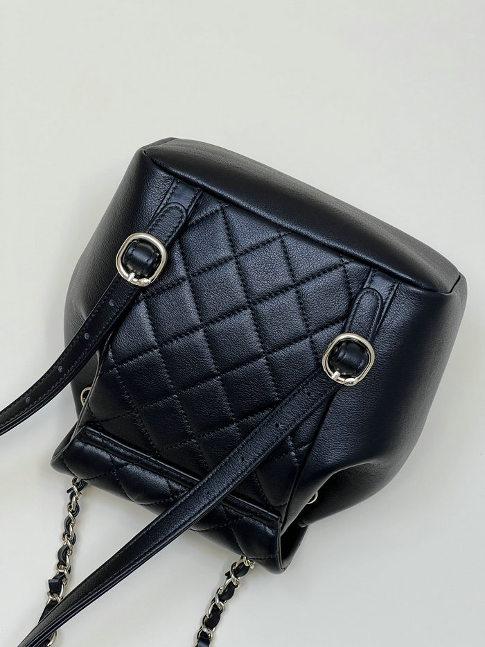 Chanel Calfskin Duma Backpack Black AS3687