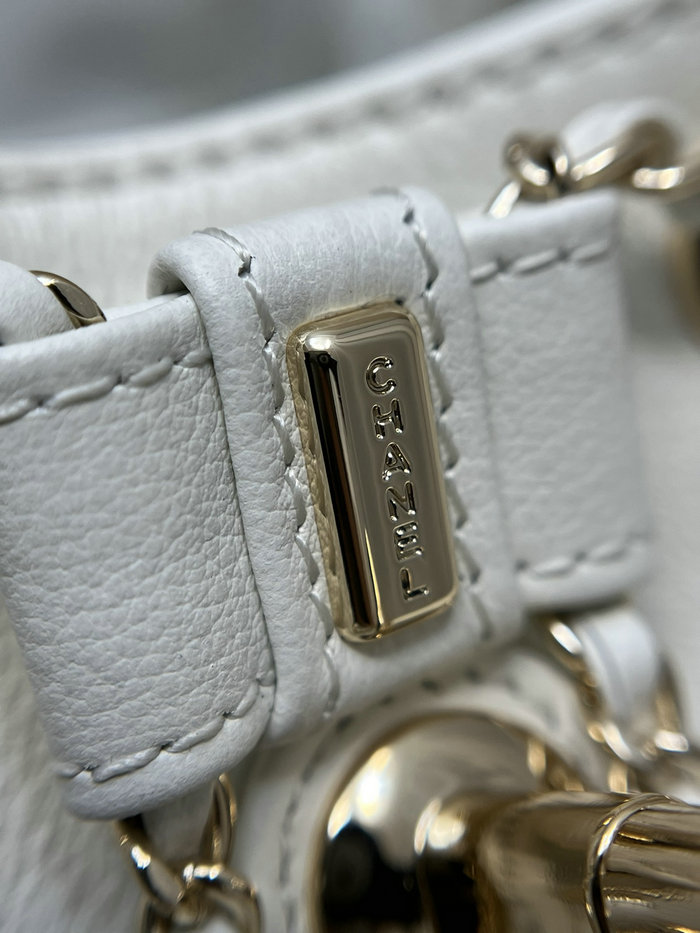 Chanel Calfskin Duma Backpack White AS3687