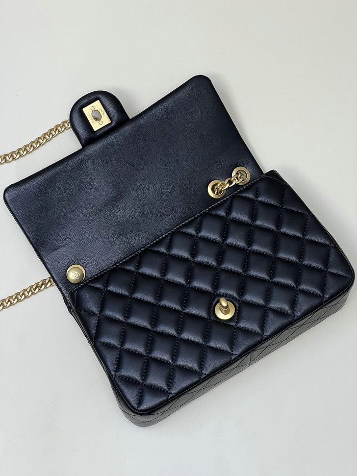 Chanel Lambskin Flap Bag Black AS4064