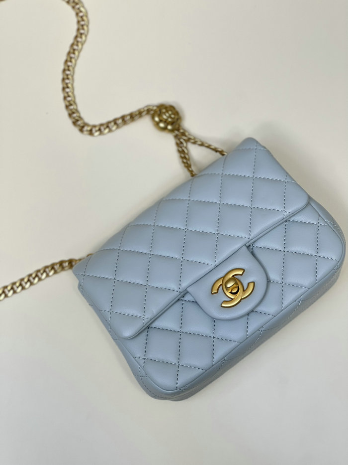 Chanel Mini Flap Bag Blue AS4040