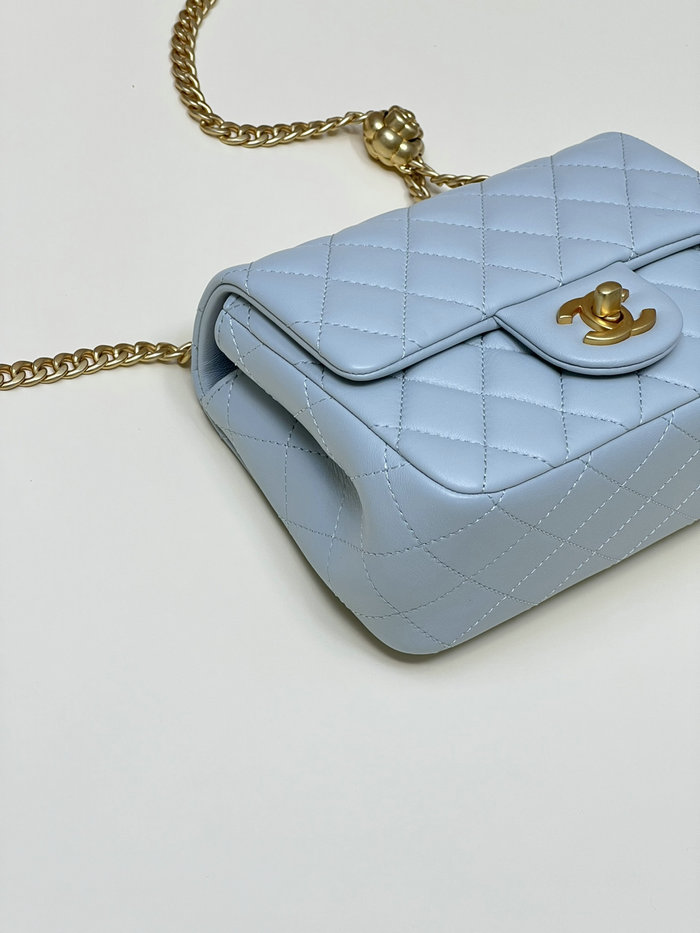 Chanel Mini Flap Bag Blue AS4040