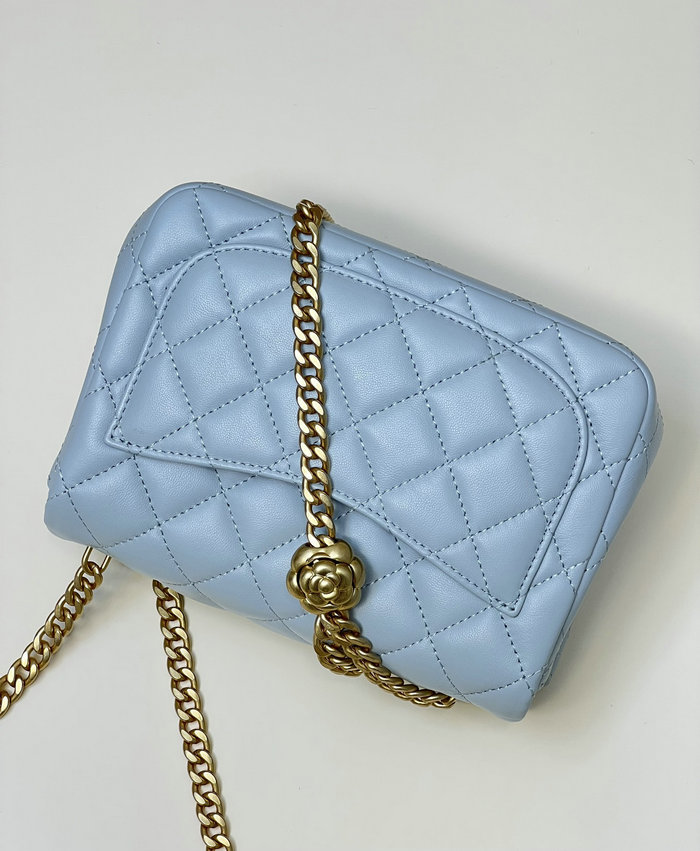 Chanel Mini Flap Bag Blue AS4040