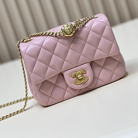 Chanel Mini Flap Bag Pink AS4040