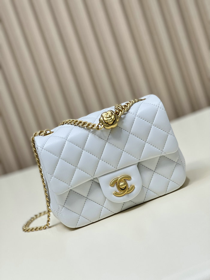 Chanel Mini Flap Bag White AS4040