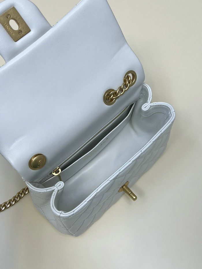 Chanel Mini Flap Bag White AS4040