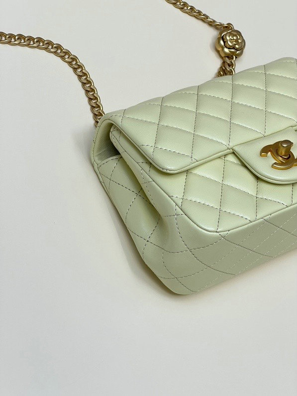 Chanel Mini Flap Bag Yellow AS4040