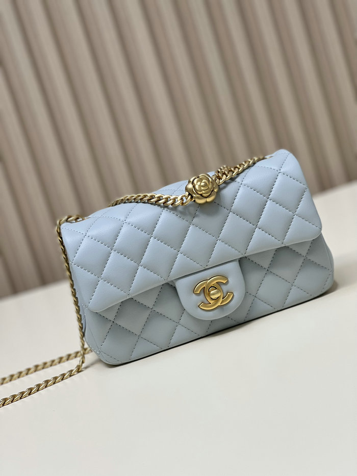 Chanel Small Flap Bag Blue AS4041