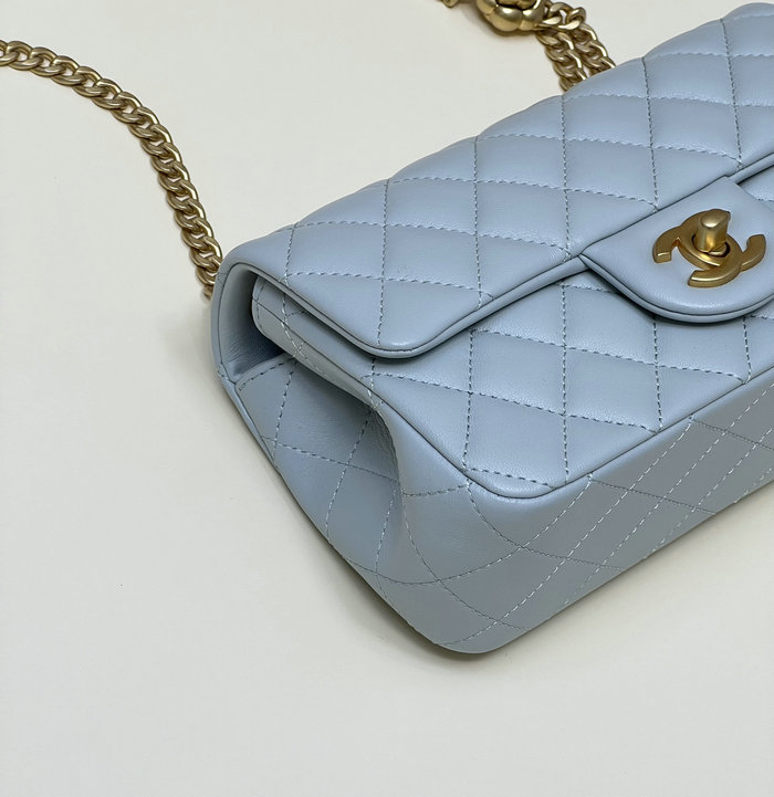 Chanel Small Flap Bag Blue AS4041