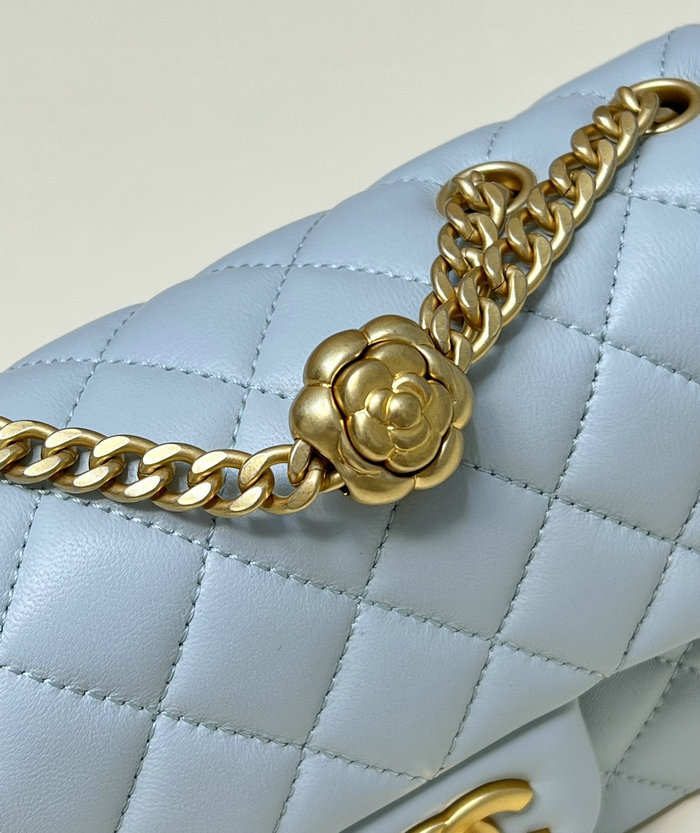 Chanel Small Flap Bag Blue AS4041