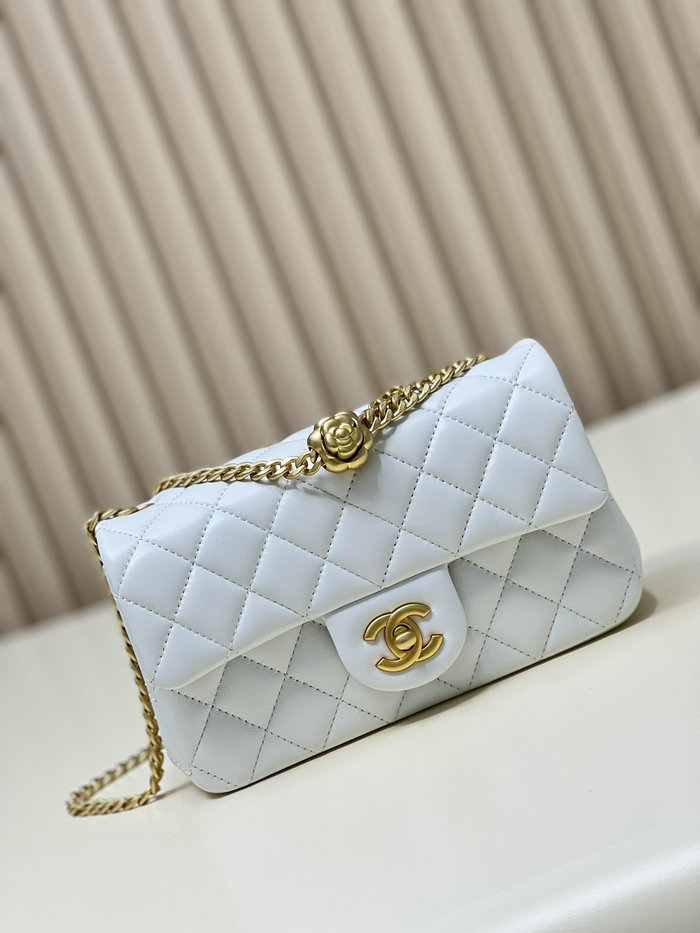 Chanel Small Flap Bag White AS4041