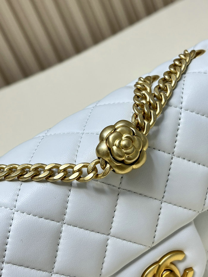 Chanel Small Flap Bag White AS4041