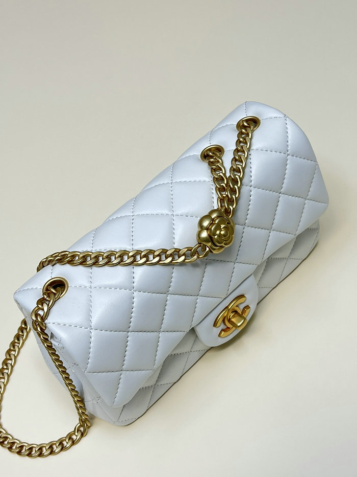 Chanel Small Flap Bag White AS4041