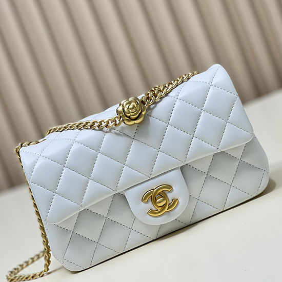 Chanel Small Flap Bag White AS4041