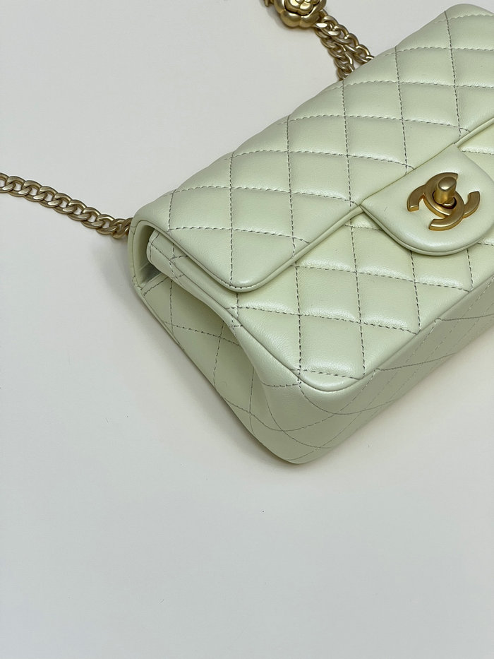 Chanel Small Flap Bag Yellow AS4041