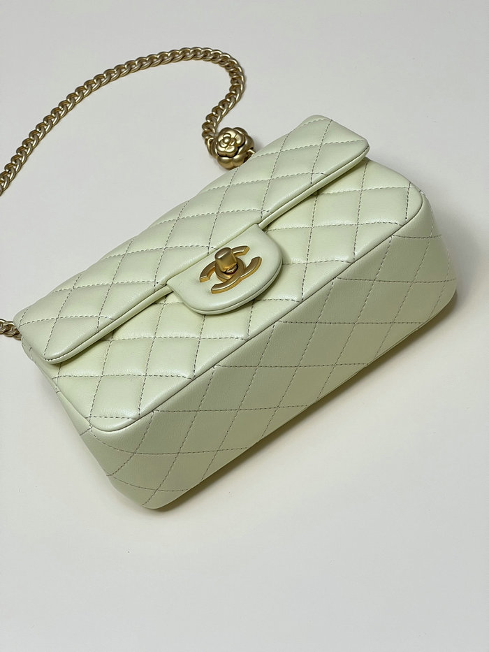 Chanel Small Flap Bag Yellow AS4041