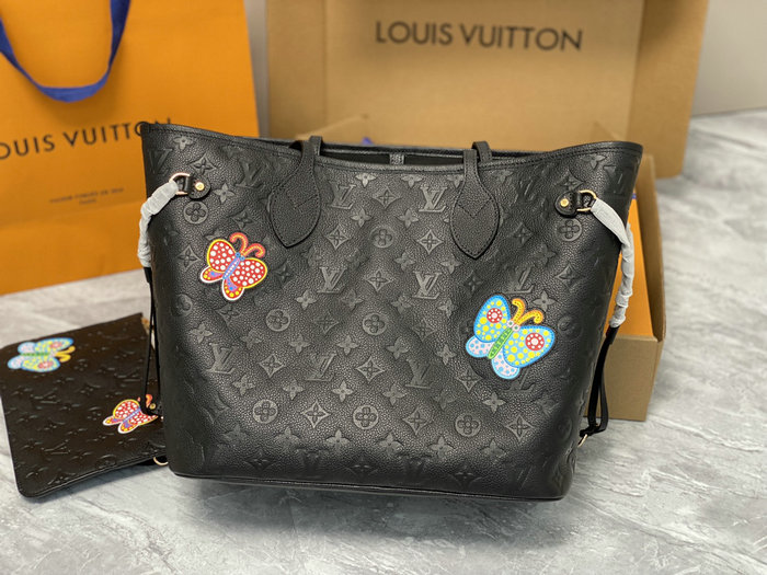 LV x YK Neverfull MM Black M21733