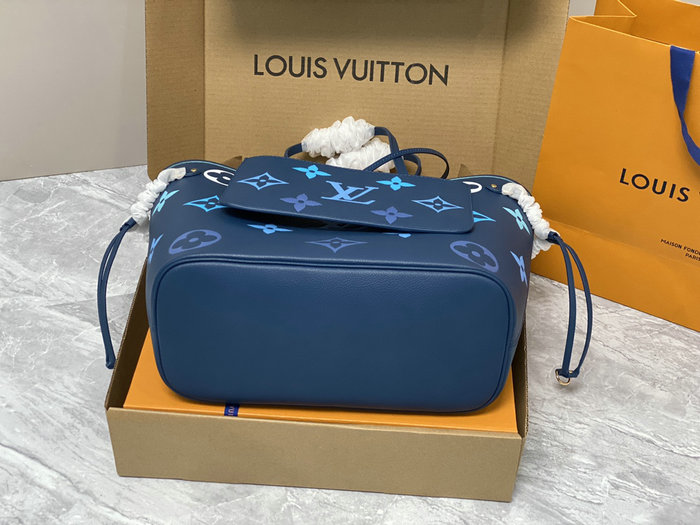 Louis Vuitton Neverfull MM Blue M46514