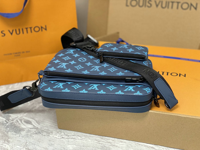 Louis Vuitton Trio Messenger Blue M46604