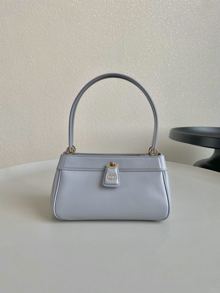 Small Dior Leather Key Bag Grey D6098