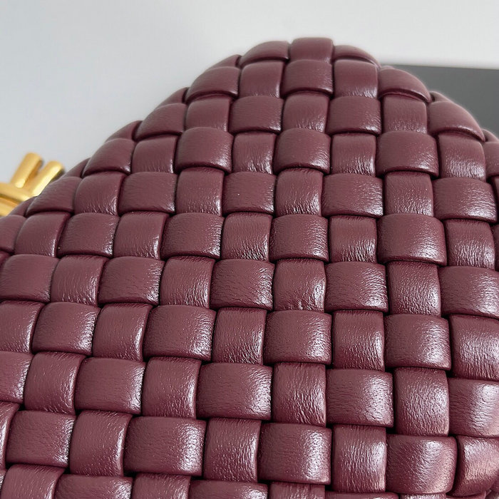 Bottega Veneta Classic Knot Clutch Burgundy B717622