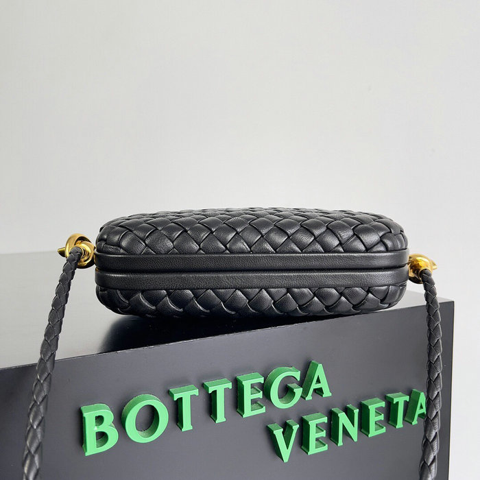 Bottega Veneta Knot Minaudiere Shoulder Bag Black B717623