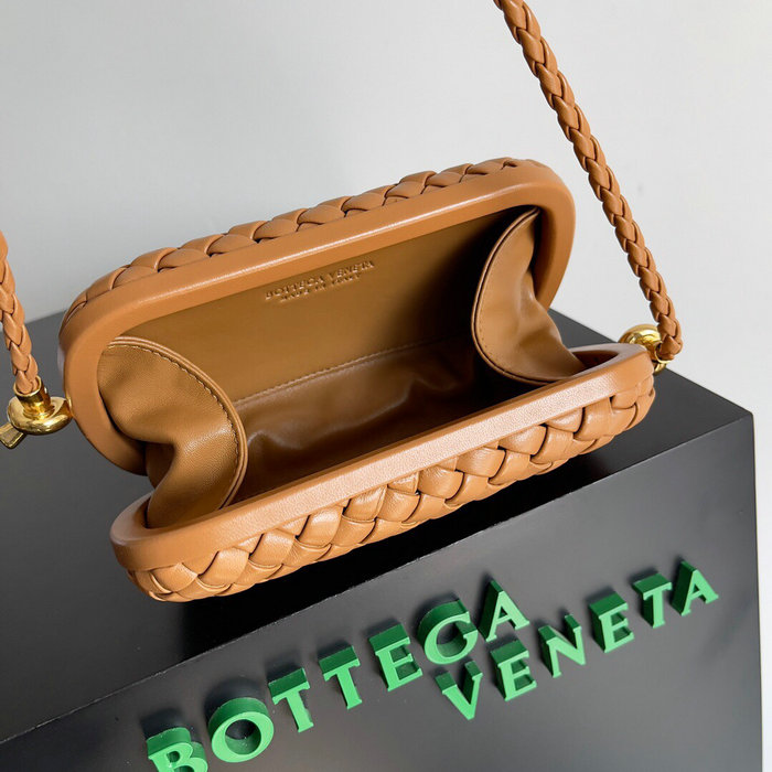 Bottega Veneta Knot Minaudiere Shoulder Bag Brown B717623