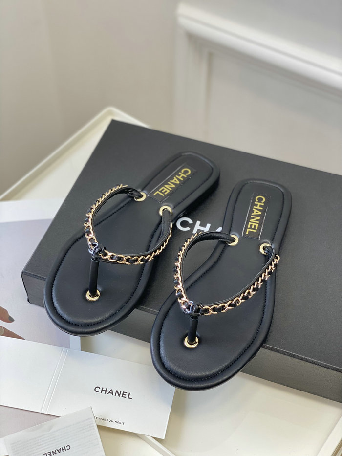 Chanel Sandals Black SDC062203