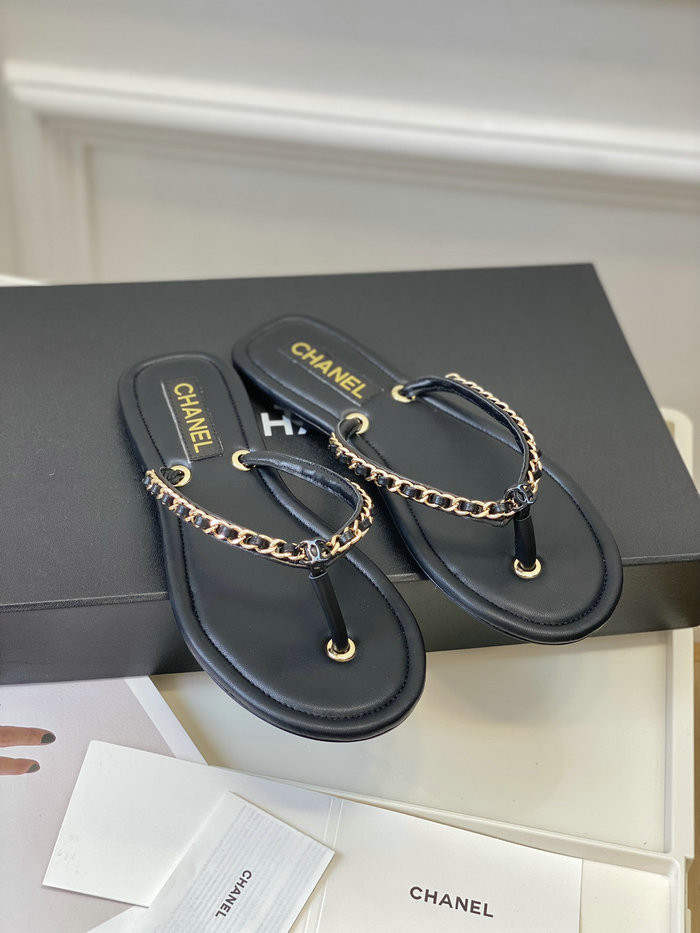 Chanel Sandals Black SDC062203