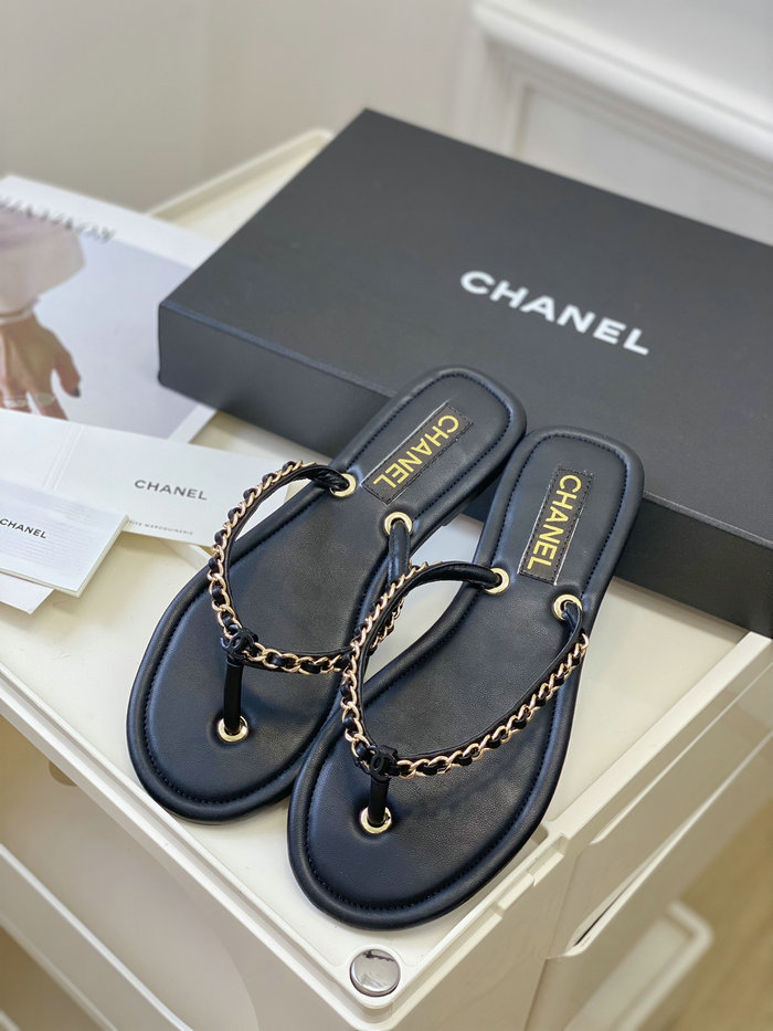 Chanel Sandals Black SDC062203