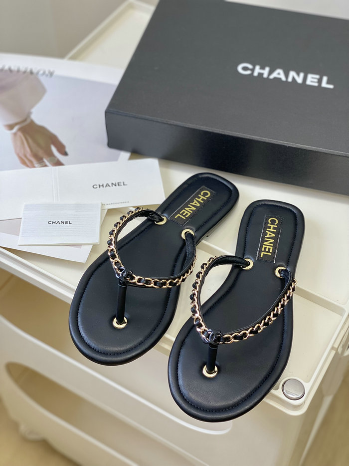 Chanel Sandals Black SDC062203