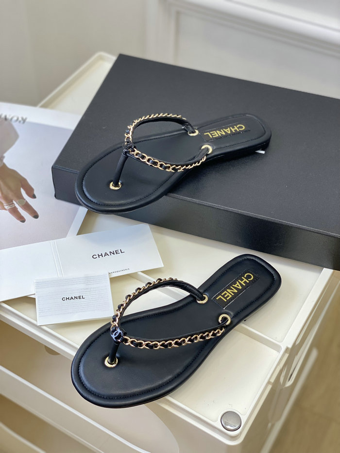 Chanel Sandals Black SDC062203