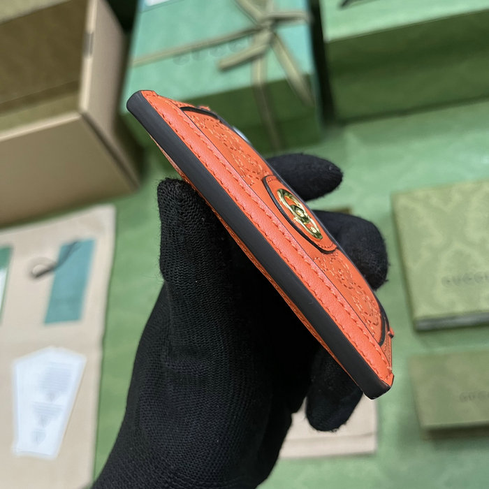 Gucci Card Holder Orange 523159