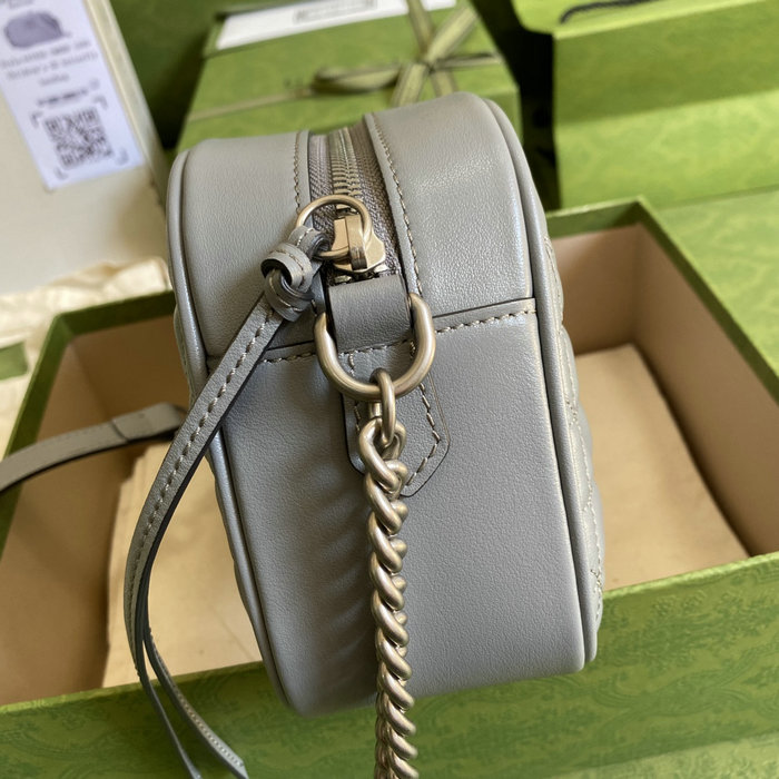 Gucci GG Marmont Small Shoulder Bag Grey 447632