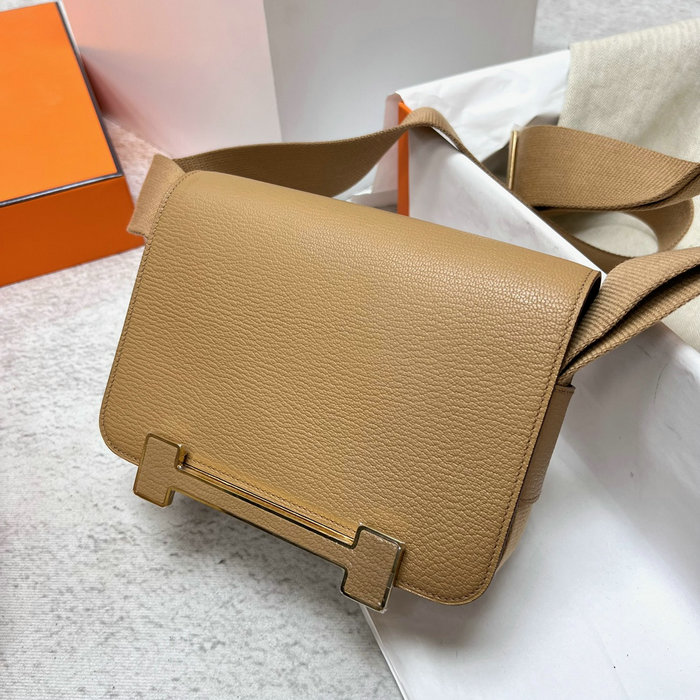 Hermes Geta Chevre Bag Chai HG06211