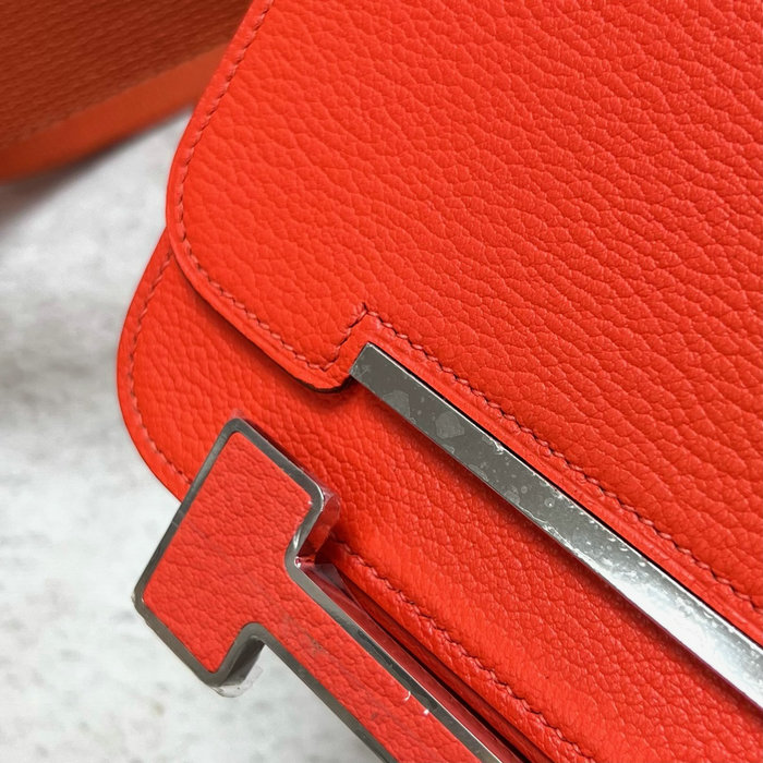 Hermes Geta Chevre Bag Orange HG06211