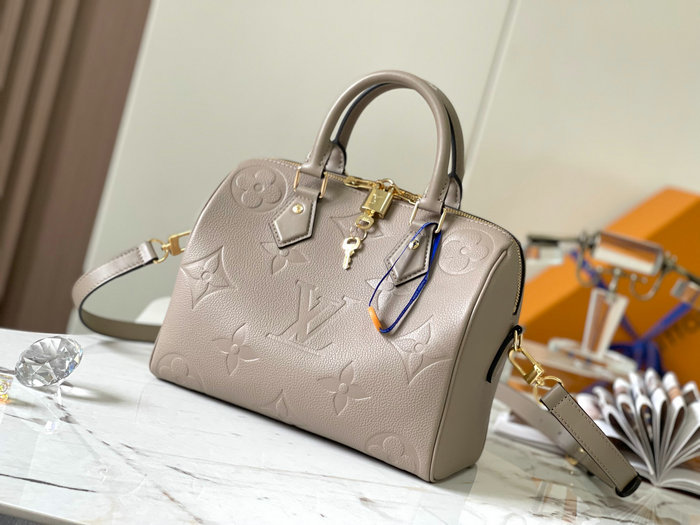 Louis Vuitton Speedy Bandouliere 25 Bag Grey M59273