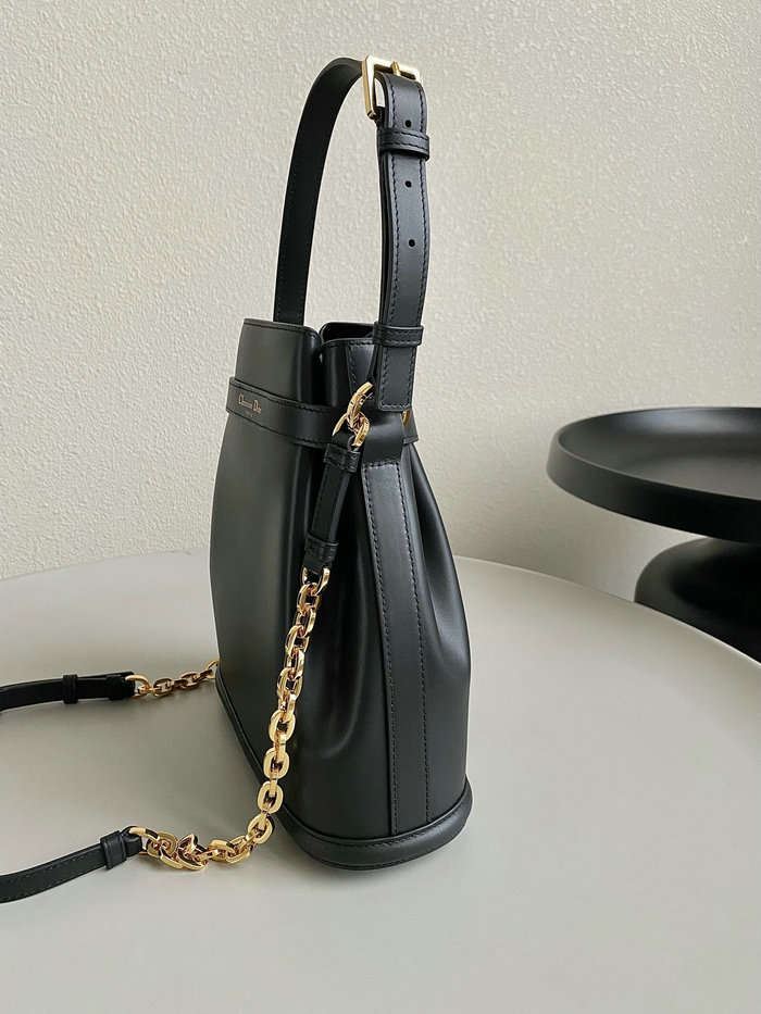 Medium Cest Dior Calfskin Bag Black D7061