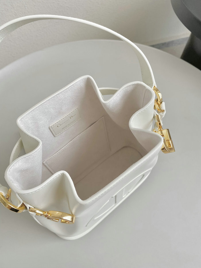 Medium Cest Dior Calfskin Bag White D7061