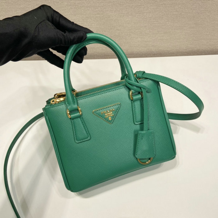 Prada Galleria Saffiano leather mini-bag Green 1BA906