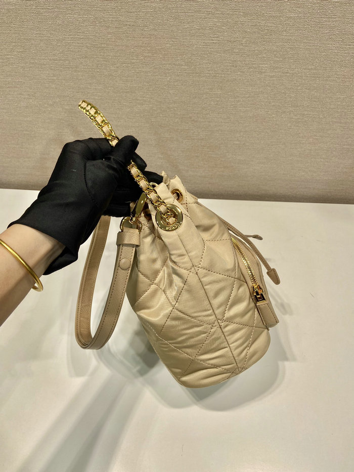 Prada Re-Nylon shoulder bag Beige 1BH038