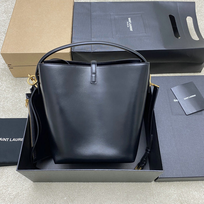 Saint Laurent Le 37 in Shiny Leather Black 742828